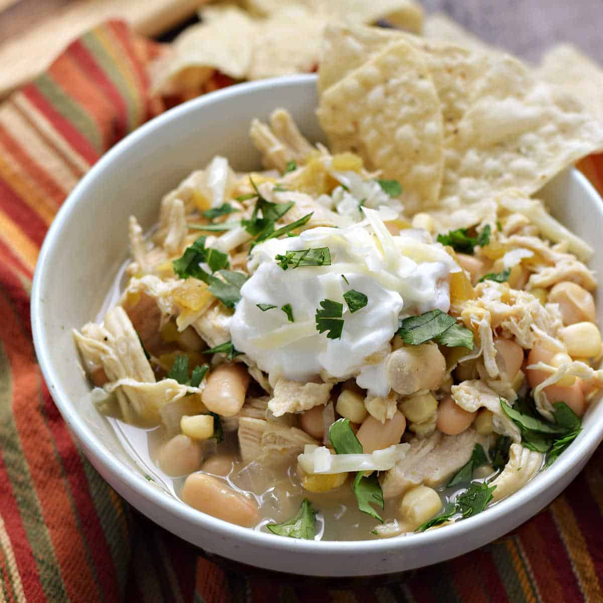 Slow Cooker White Chicken Chili