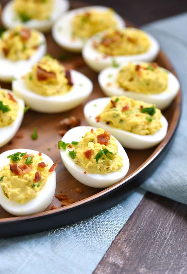 Bacon Ranch Deviled Eggs