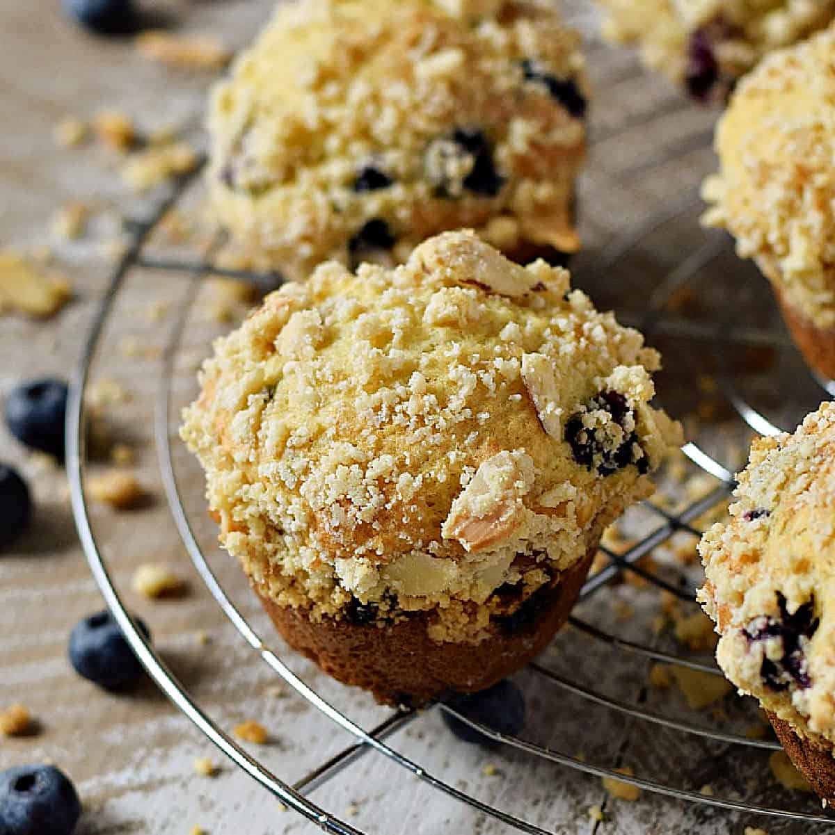 Bakery Style Blueberry Muffins