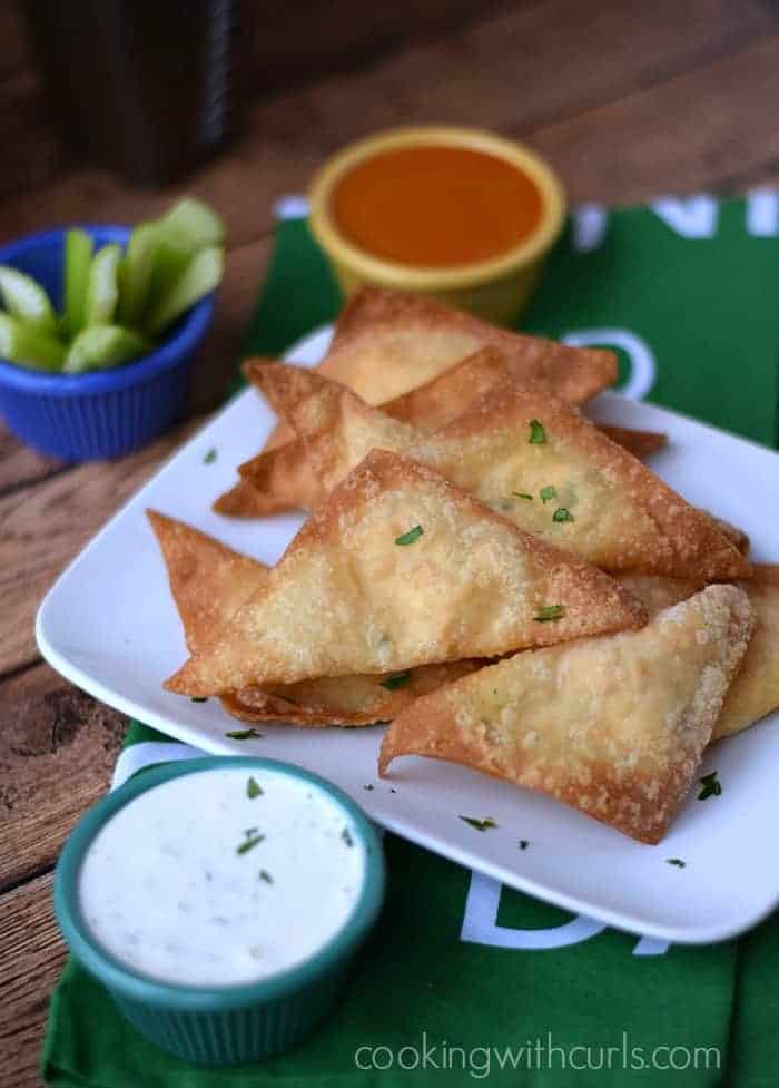 Buffalo Chicken Rangoons