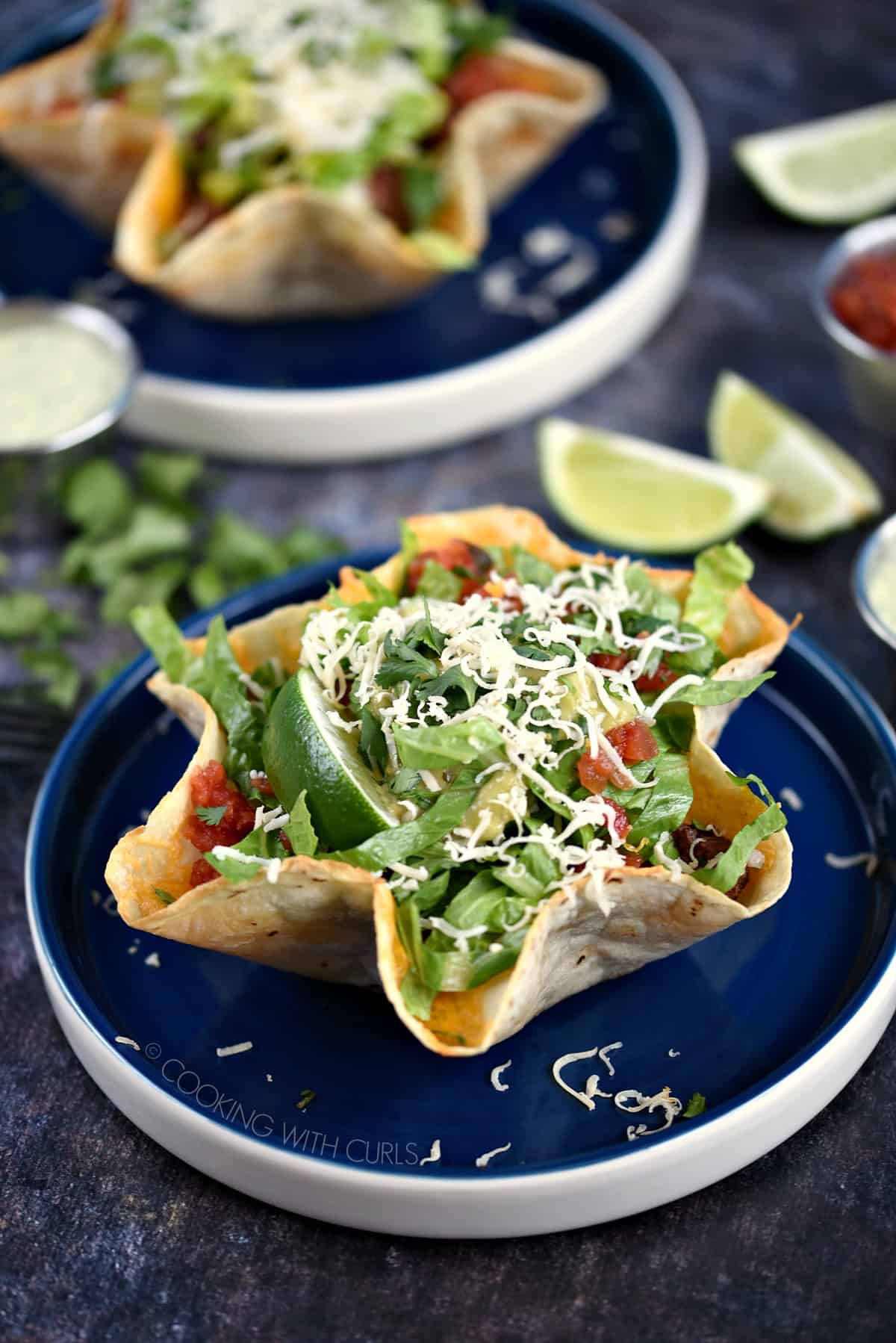 Beef Taco Salad Bowls