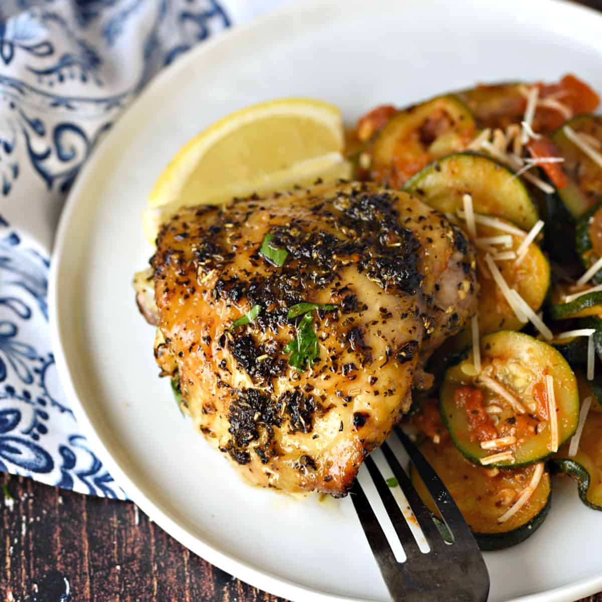 Italian Baked Chicken Thighs