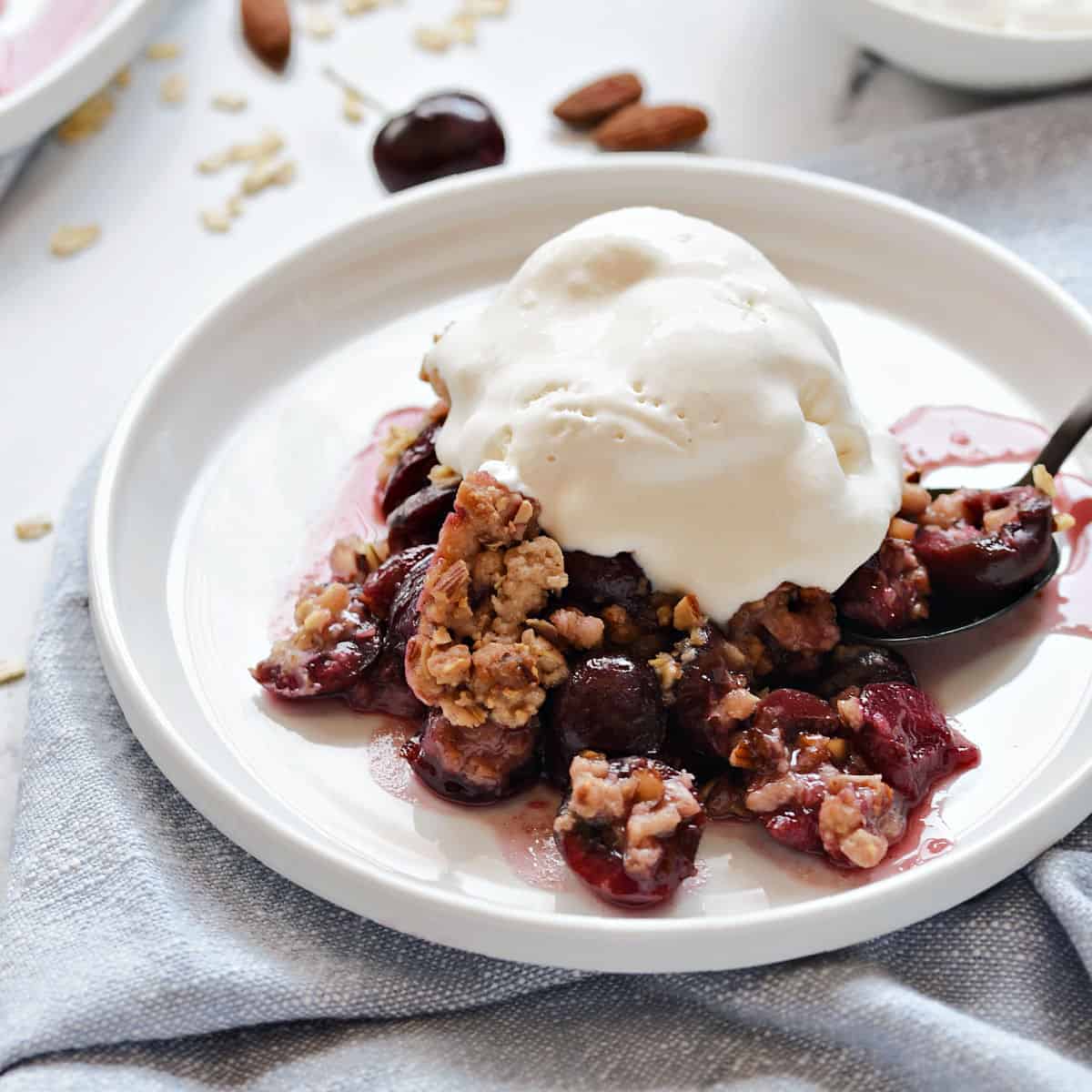 Cherry Almond Crisp