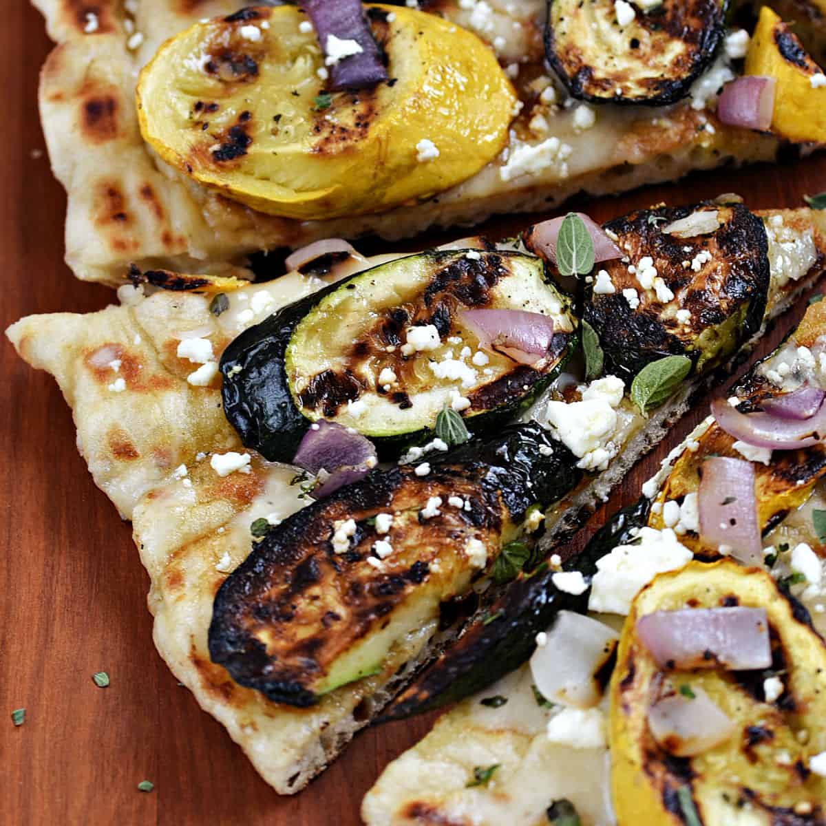 Grilled Summer Squash Pizza