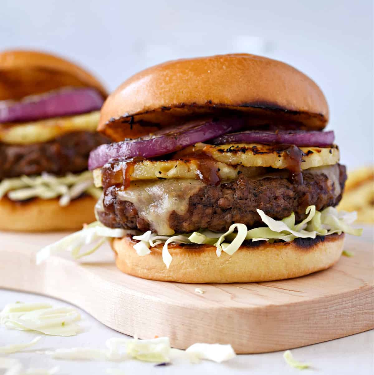 Grilled Hawaiian Teriyaki Burgers