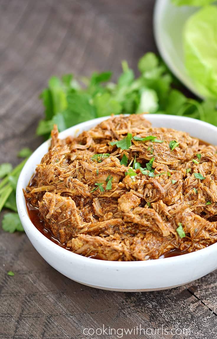 Instant Pot Ancho-Orange Pulled Pork | cookingwithcurls.com