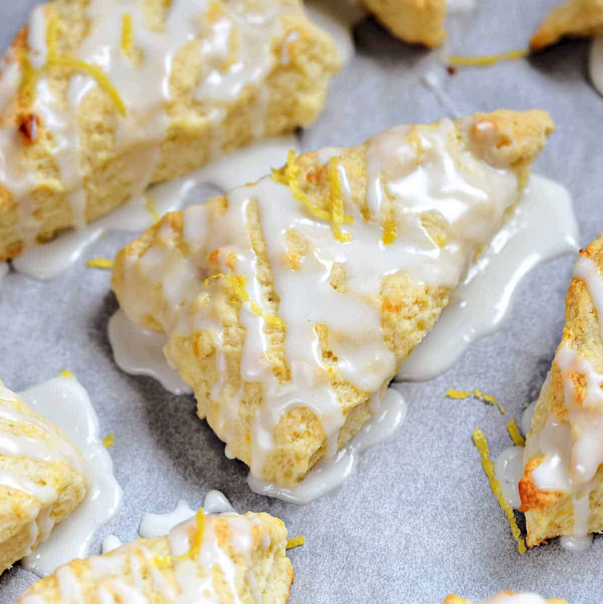 Glazed Lemon Scones