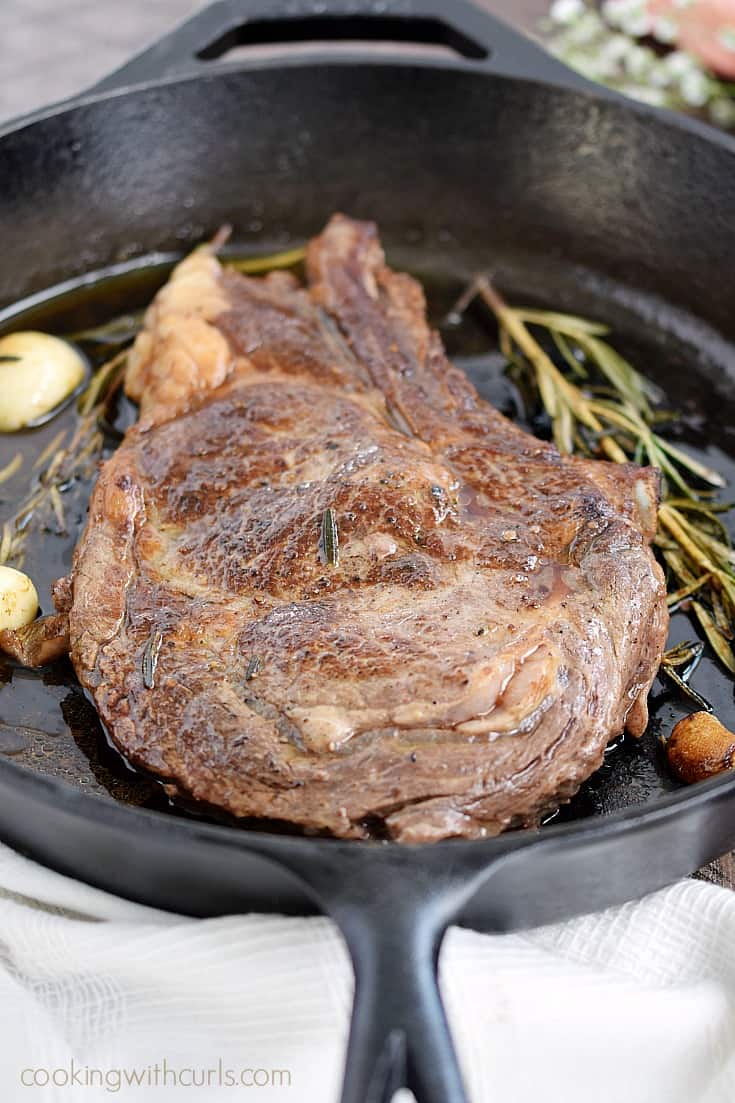 Pan-Seared Ribeye Steak