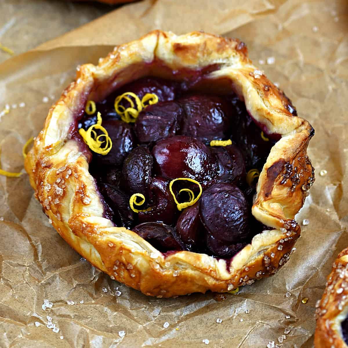 Puff Pastry Cherry Tarts