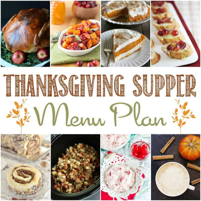 Thanksgiving Menu Plan