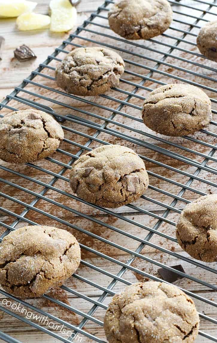 Triple Ginger Chocolate Chunk Cookies