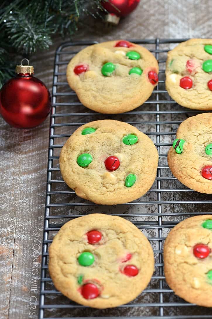 White Chocolate M&M Cookies