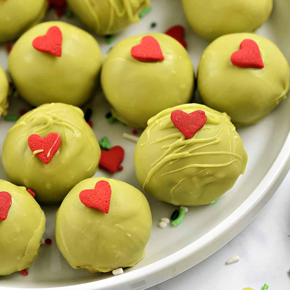 Grinch Oreo Balls